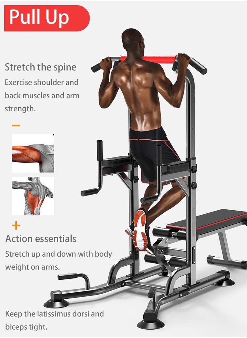 Viden Multifunctional Pull-Up Device Dumbbell Bench Press Horizontal Bar Strength Training Home Office Gym Height Adjustable Men And Women  - Image 4