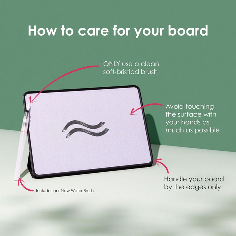 Buddha Board Enso â€“ Portable Water Painting Board with Brush â€“ Reusable Zen Drawing Canvas for Mindfulness, Meditation, and Creative Relaxation â€“ Travel Art Set - Image 4