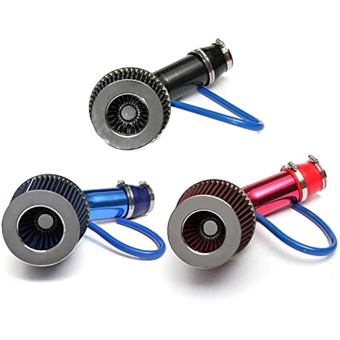 Labymos 64-76mm/3'' Universal Car Cold Air Intake Filter Induction Pipe Power Flow Hose System - Image 3