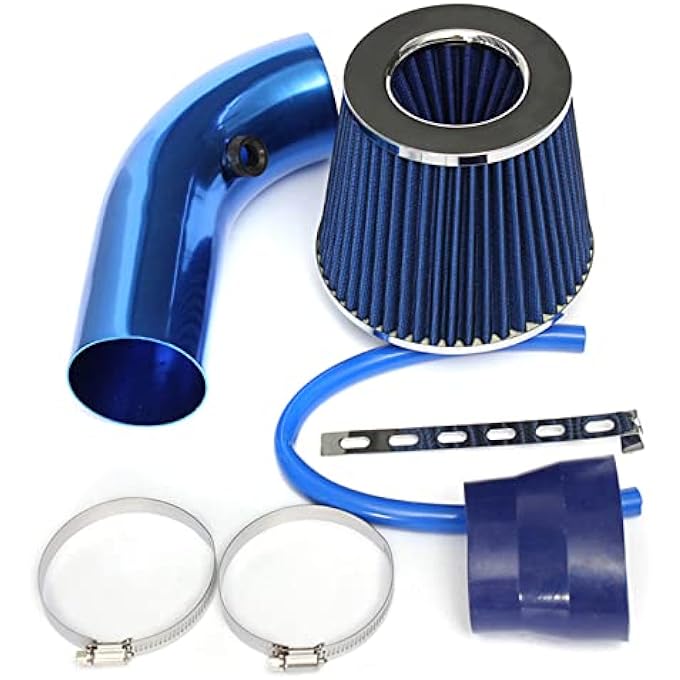 Labymos 64-76mm/3'' Universal Car Cold Air Intake Filter Induction Pipe Power Flow Hose System - Image 1