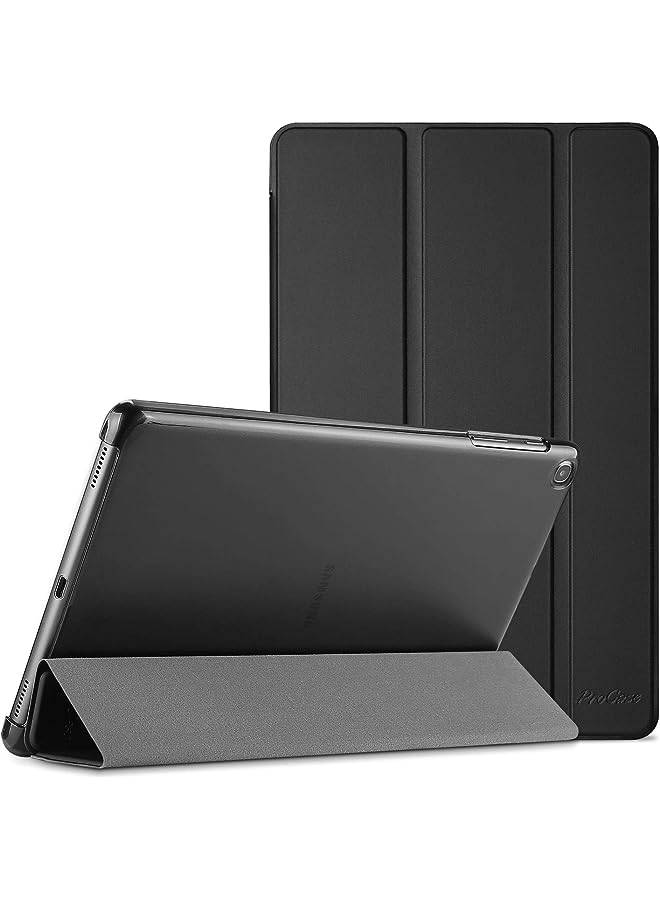 Procases Galaxy Tab A 10.1 Case 2019 Model T510 T515 T517, Slim Lightweight Stand Case Shell Cover for 10.1 Inch Galaxy Tab A Tablet SM-T510 SM-T515 SM-T517 2019 Release -Black - Image 1