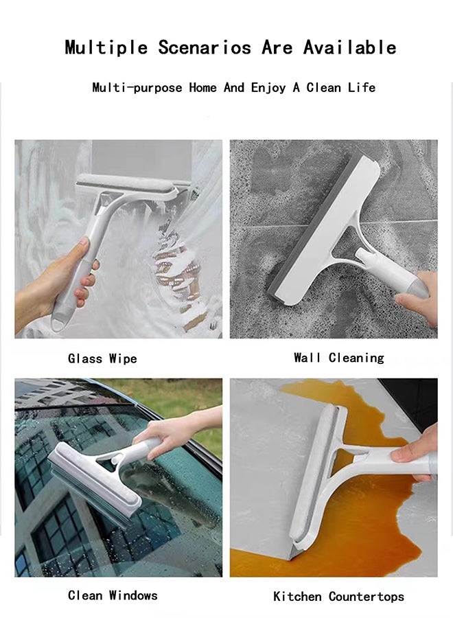3 in 1 Window Cleaning Tool, Window Squeegee Cleaner with Spray Window Wiper, Shower Squeegee Set, Window Glass Squeegee Brush for Car Bathroom Kitchen - Image 4
