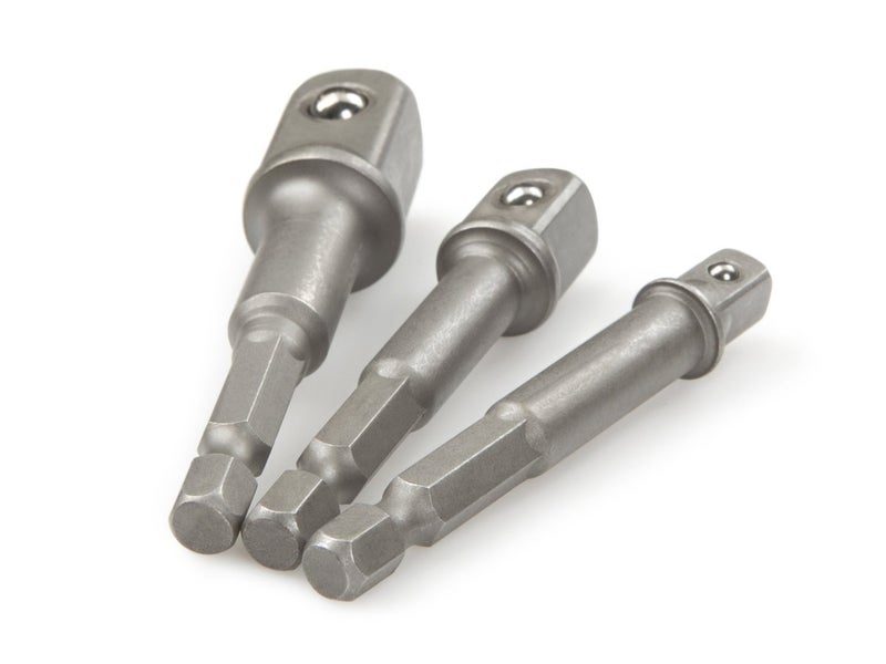 ISC ISC 3Pcs Hex Driver Drill Socket Extension Bit Adapter Set (1/4", 3/8", 1/2") - Image 2
