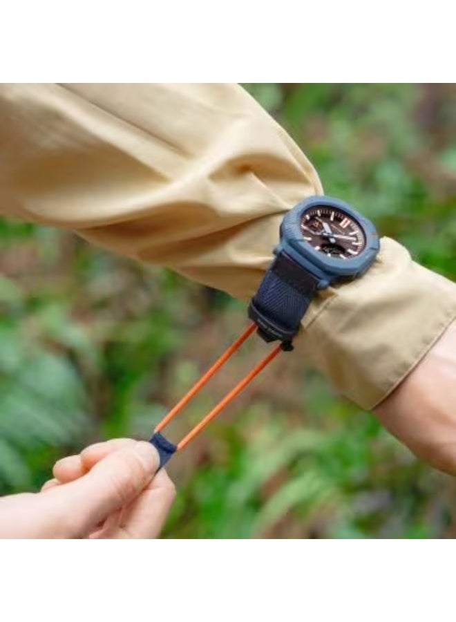 CASIO PRO TREK Analog-Digital Solar Watch PRJ-B001B-2J, 46 mm Black Dial, Bio-Resin Case & Cloth Strap, Bluetooth, 100 m WR - Image 3