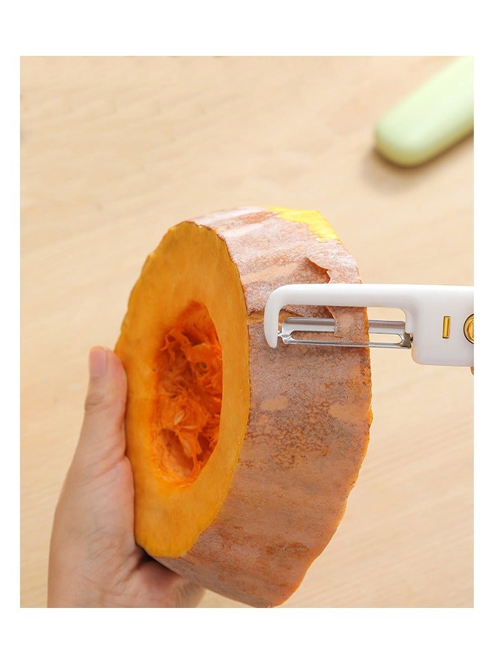 Multifunctional 2-in-1 Fruit Peeler ，Portable and safe to carry around Stainless Steel Fruit Peeler  - Image 4