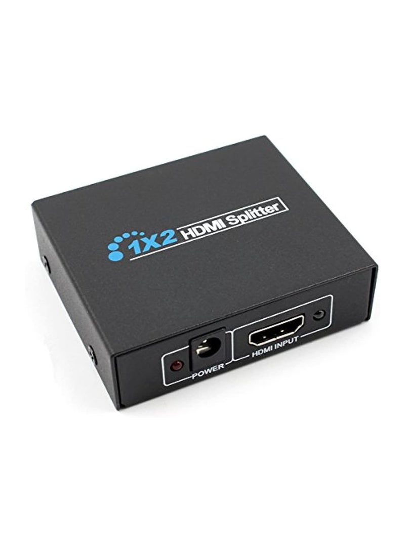 1080p HDMI Splitter 1×2 – HDCP Supported Video Adapter – Dual Output to HD Display & Speaker - Image 1