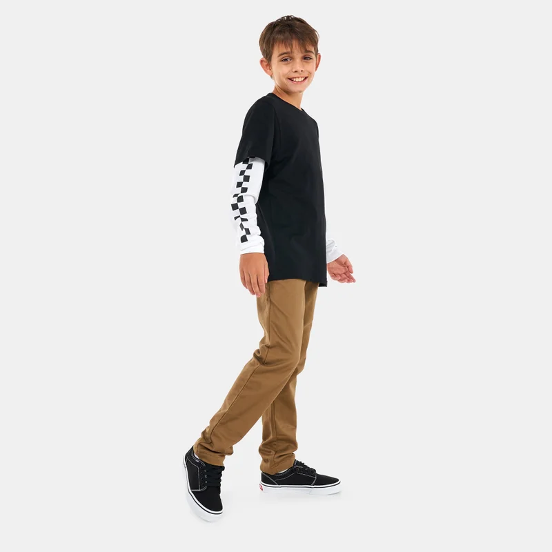 VANS Kids' Long Check Twofer T-Shirt (Older Kids)