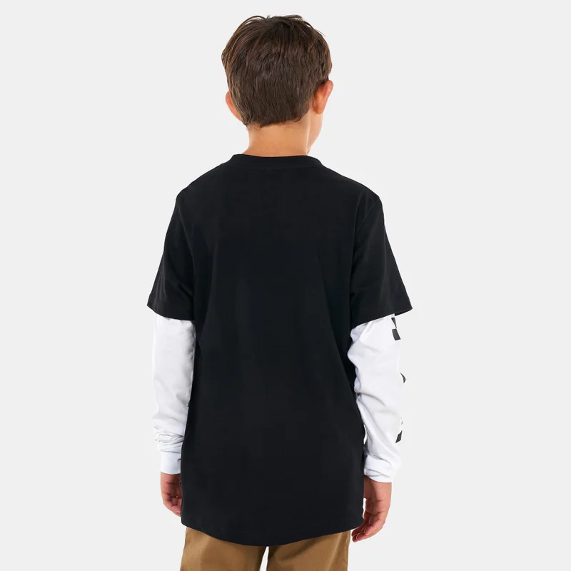 VANS Kids' Long Check Twofer T-Shirt (Older Kids)