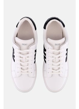 DKNY Women Medium Abeni Lace Up Casual Shoes, White  - Image 3