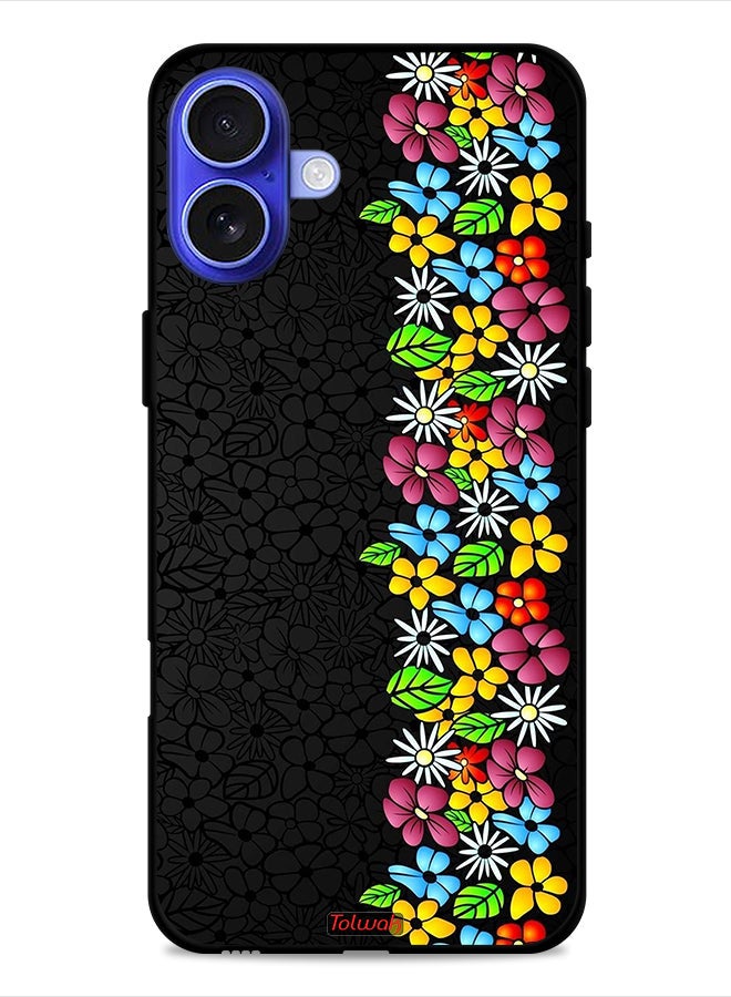Tolwak Apple iPhone 16 Plus Protective Case Cover Flowers Line - Image 1