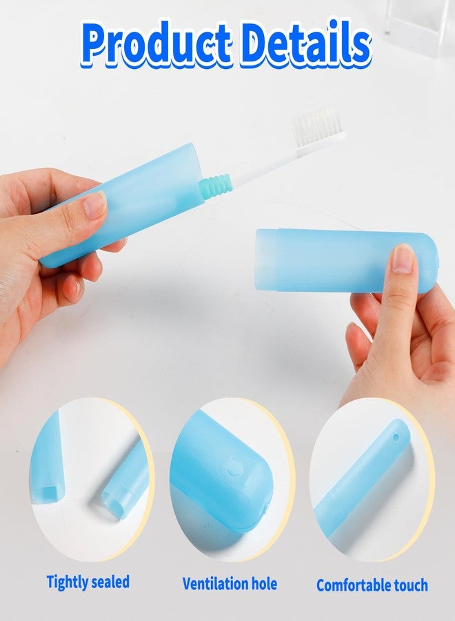 Dyrfolm 24 PCS Toothbrush Case Set,Travel Toothbrush Case,Plastic Portable Toothbrush Holder,Dust-proof Toothbrush Box Storage,Toothbrushes Carrier for Traveling,Bathroom,School,Home, Camping,6 Colors - Image 4