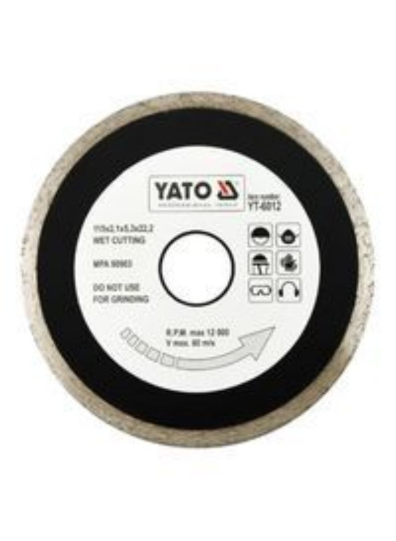 YATO Diamond Blade Continous Rim 230x2.7x22.2mm  YT-6015