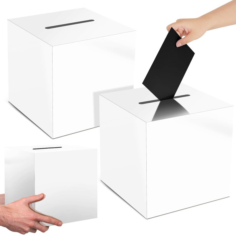 Adorox Money Box Memory Cards Reception Centerpiece Box (White) - Image 3