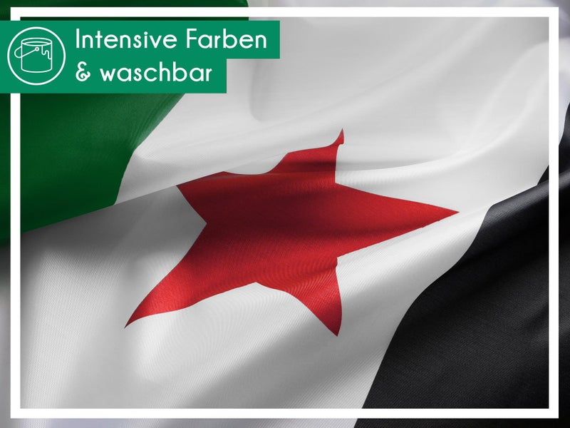 Pheno Flags Syria Flag - 90 x 150 cm with Brass Eyelets - Durable Flag for Flagpole - 100% Polyester - Image 5