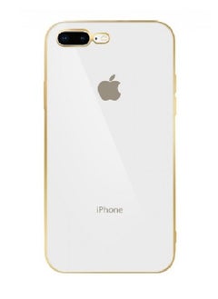 HICOOL iphone 7 Plus 8 Plus Case Cover Gold Edge Hicool - White  - Image 1