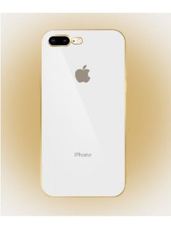 HICOOL iphone 7 Plus 8 Plus Case Cover Gold Edge Hicool - White  - Image 2