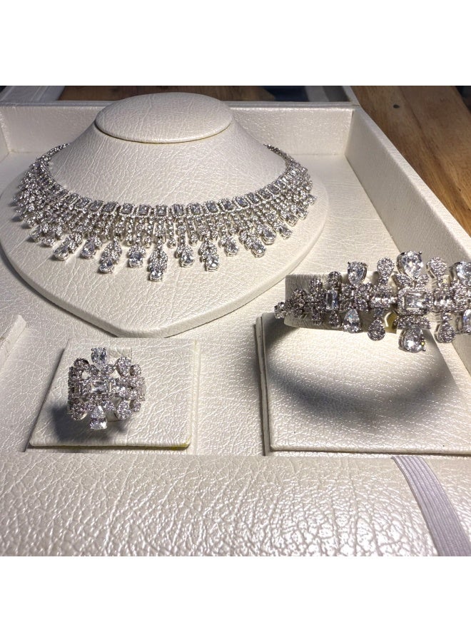 ميرال طقم زركون فاخر بدقة الألماس - Image 3