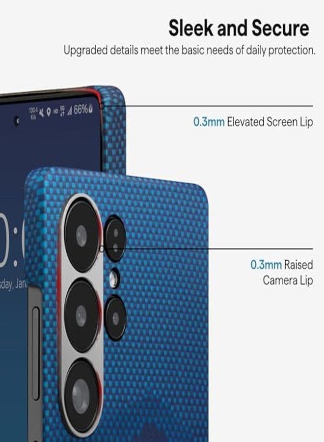 بيتاكا جراب pitaka لهاتف سامسونج جالاكسي S25 ألترا 6.9 بوصة، متوافق مع MagSafe، جراب نحيف وخفيف الوزن، مصنوع من ألياف الأراميد 1500D [جراب منسوج ملمسه - فوق الأفق] - Image 5