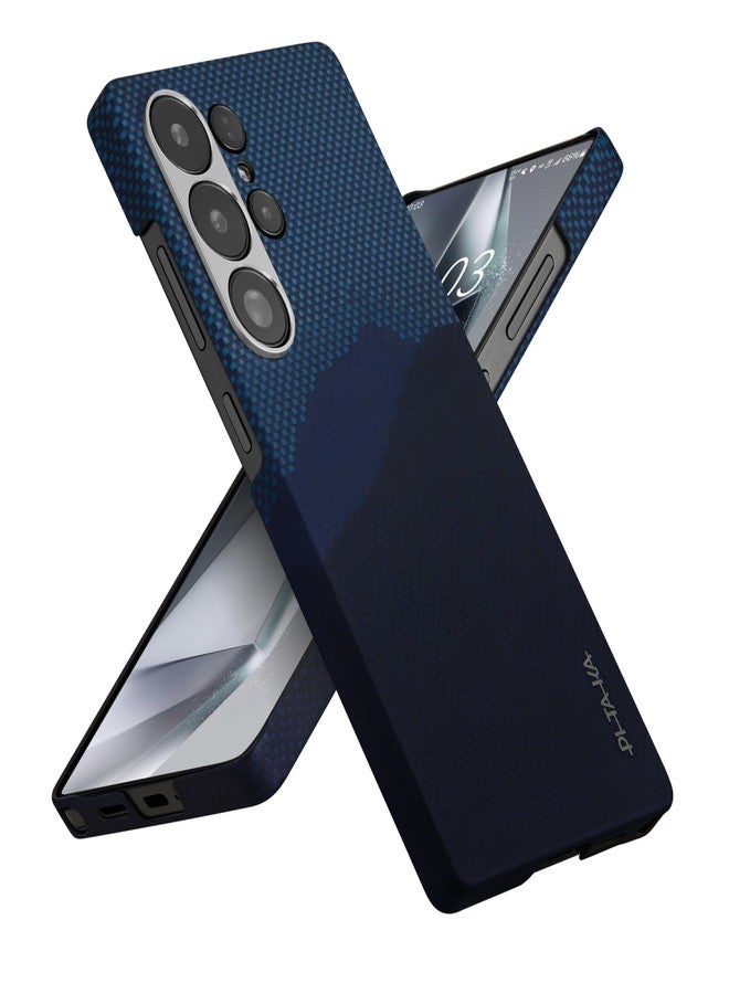 بيتاكا جراب pitaka لهاتف سامسونج جالاكسي S25 ألترا 6.9 بوصة، متوافق مع MagSafe، جراب نحيف وخفيف الوزن، مصنوع من ألياف الأراميد 1500D [جراب منسوج ملمسه - فوق الأفق] - Image 1