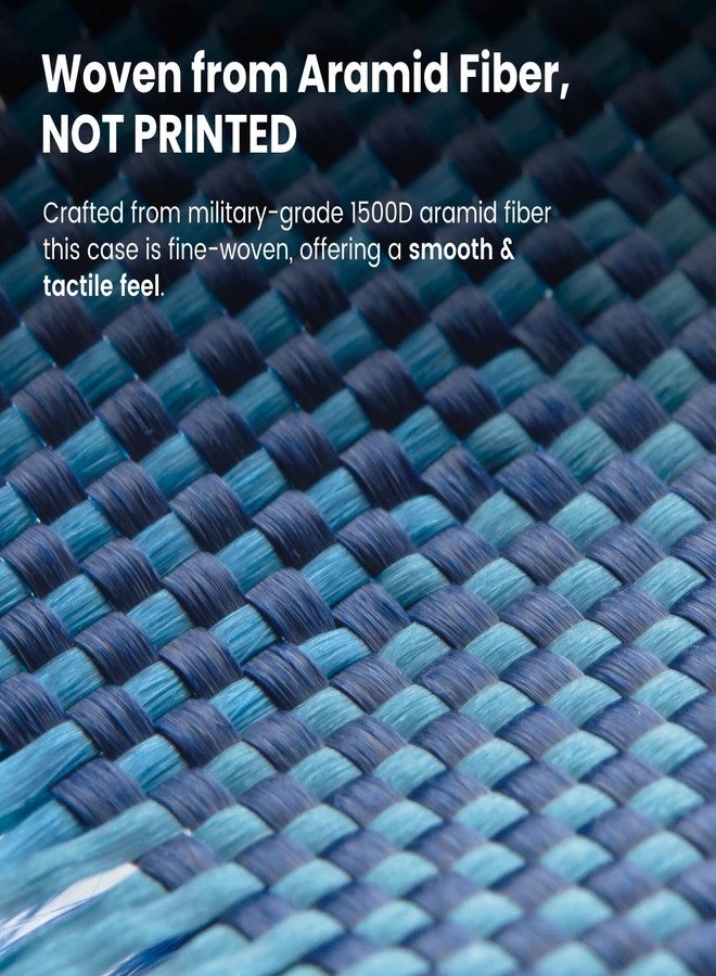 بيتاكا جراب pitaka لهاتف سامسونج جالاكسي S25 ألترا 6.9 بوصة، متوافق مع MagSafe، جراب نحيف وخفيف الوزن، مصنوع من ألياف الأراميد 1500D [جراب منسوج ملمسه - فوق الأفق] - Image 3