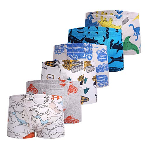 Taxzode Boys' Cool Comfort Breathable Soft Boxer Brief 6-Pack - Image 1