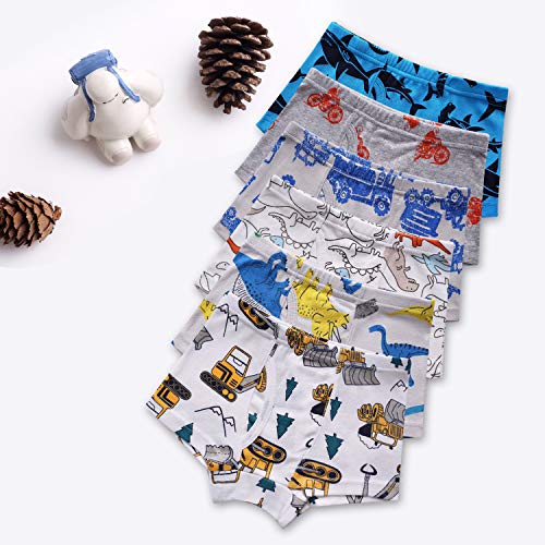 Taxzode Boys' Cool Comfort Breathable Soft Boxer Brief 6-Pack - Image 3