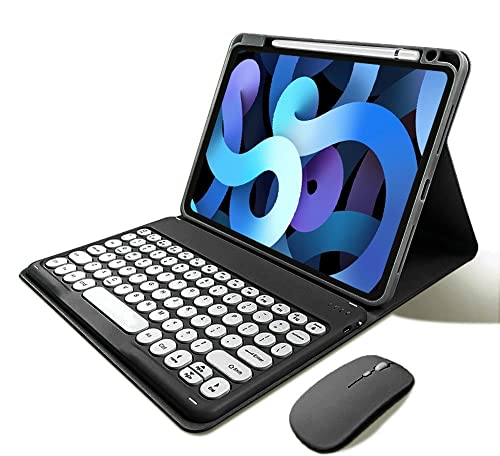 kaitesi Keyboard Case for iPad 9th/8th/7th Generation 10.2", Detachable Wireless Bluetooth Keyboard with Mouse Slim Smart Folio Case for iPad Pro 10.5"/iPad Air 3rd Gen (Black) - Image 1