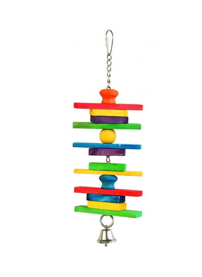 Natural And Clean Bird Toy With Bell 28x10Cm