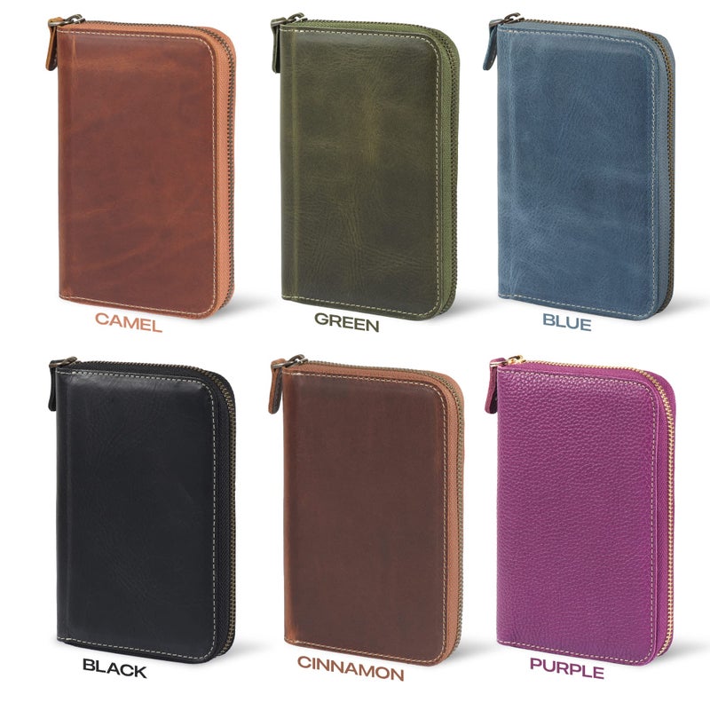 Londo Genuine Leather Padfolio â€“ Portfolio Folder with Pencil Holder, Notepad & Zipper Closure for Business, Office & Travel - Image 4