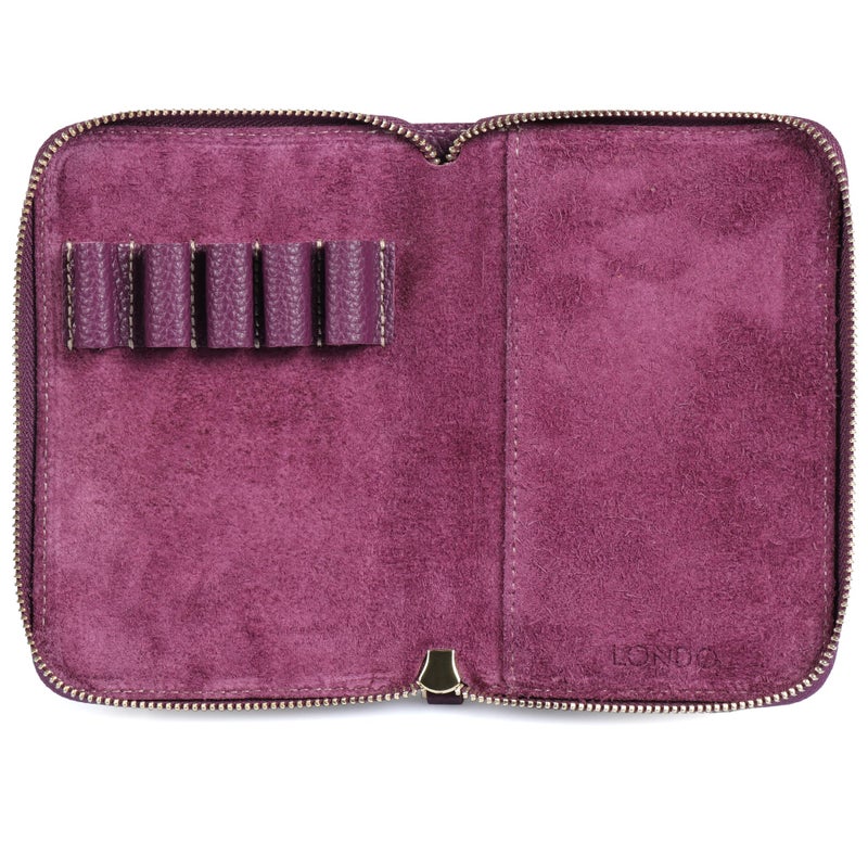 Londo Genuine Leather Padfolio â€“ Portfolio Folder with Pencil Holder, Notepad & Zipper Closure for Business, Office & Travel - Image 5