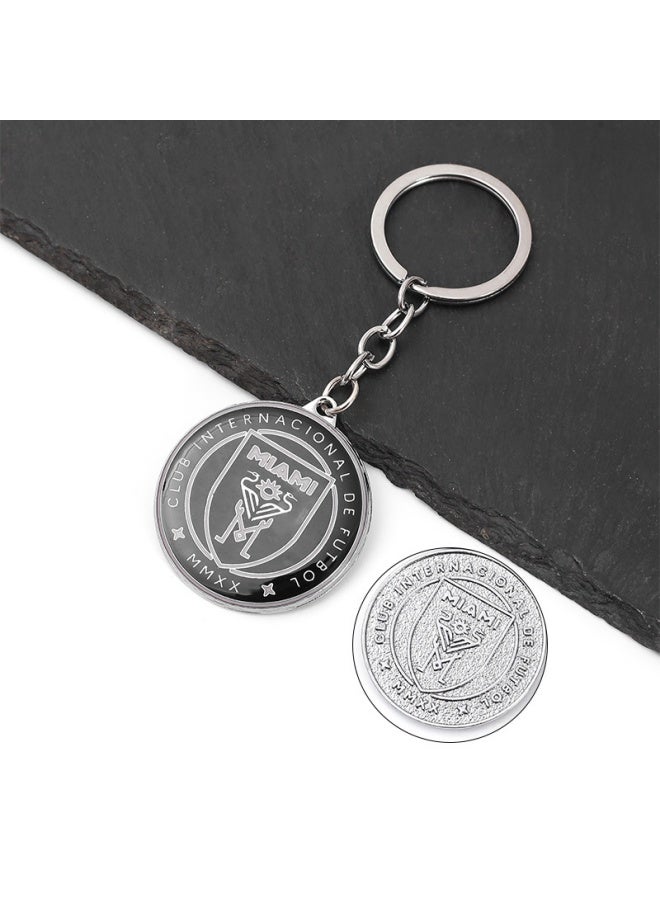 1 Piece Zinc Alloy Pendant Keychain, Football Club Pendant