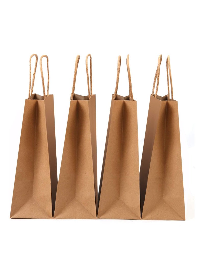 Generic - Brown 25-Piece Small Twisted Handle Kraft Paper Bag Set - Image 1