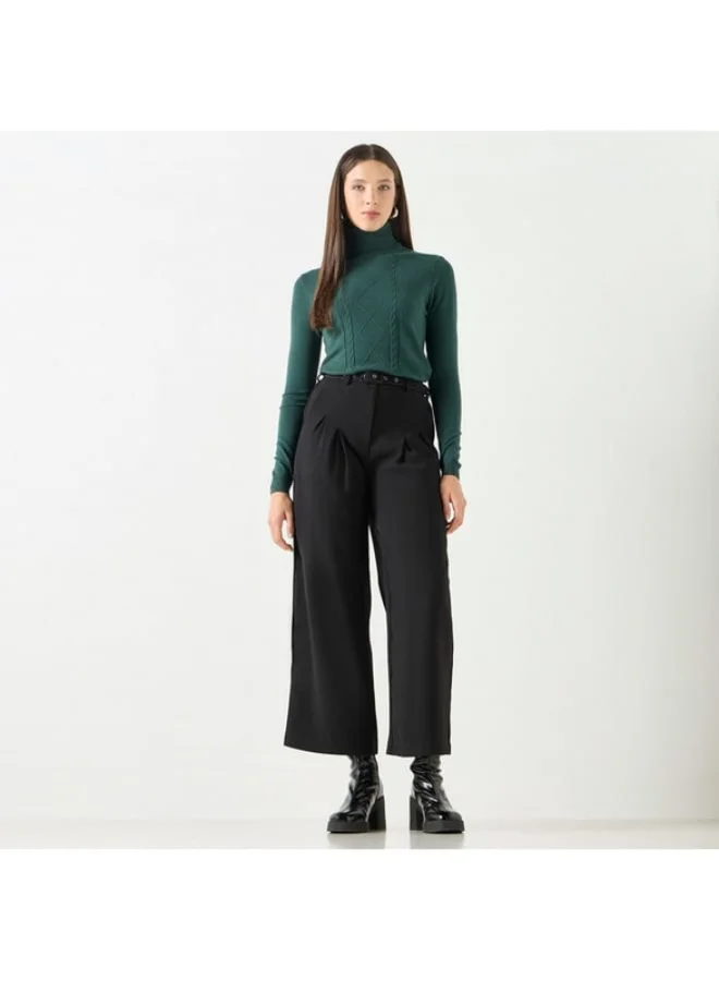 2Xtremz 2Xtremz Textured High Neck Sweater with Long Sleeves