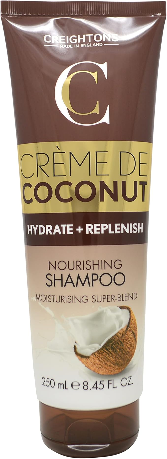 Creightons Crme de Coconut Keratin Moisturising Shampoo 250ml beautifully blended with Coconut Milk Keratin Hydrate nourish indulge Pack of 2 - Image 1