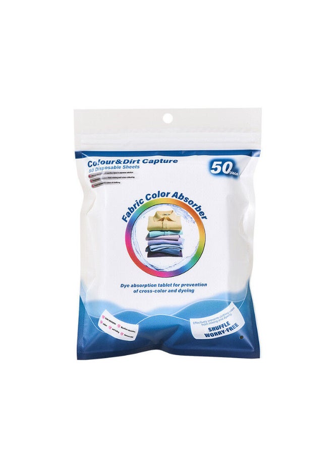 Alayjah,50 Sheets Color Catcher Laundry Sheets,Pack of 2, Prevent Color Bleeding, Protect Clothes During Washing 10200190 - Image 1