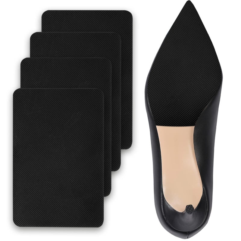Ashoesert Sole Protector for High Heels Shoes Grips on Bottom of ShoesShoe Bottom Protectors Anti Slip Grips Self Adhesive Silicone Non Slip Shoe Pads6040Black - Image 3