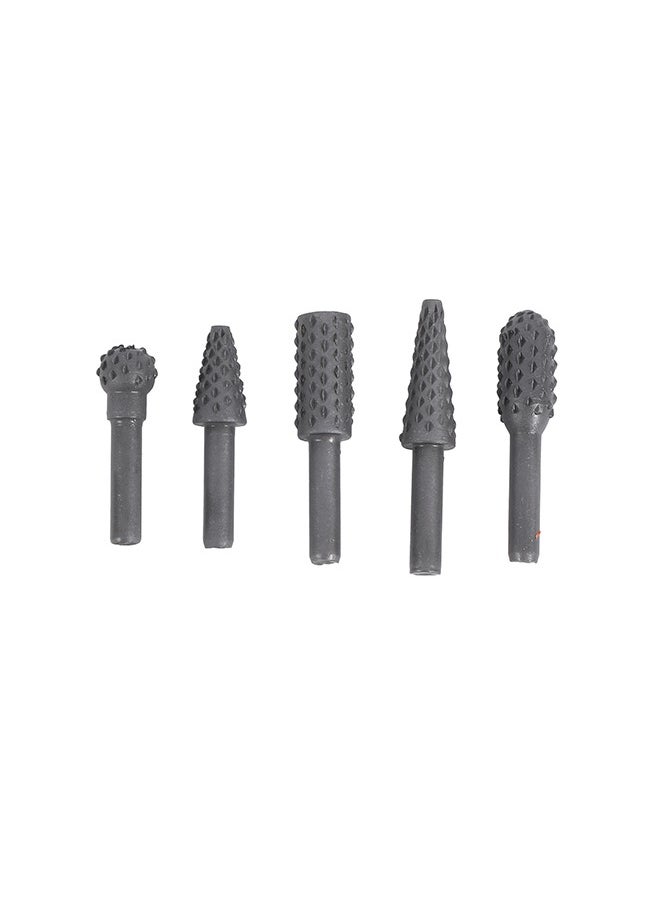 LAWAZIM Wood File Rotary Set - 5 Piece - Hex Shank Precision Burr Tools for Cutting, Grinding, Shaping, and Carving on Wood, Aluminum, and Iron - Ideal for Woodworking, Metalworking, and DIY Projects  - Image 1