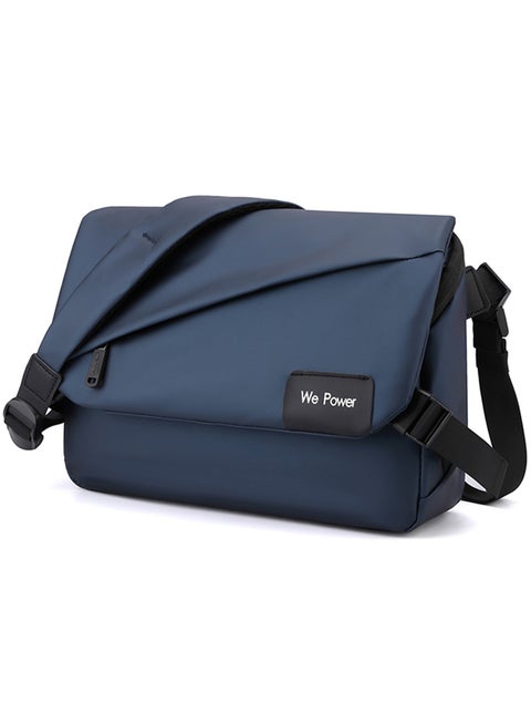 Qiccijoo Messenger Bag Crossbody Bag for Men or Women Casual Shoulder Bag Sling Bag Travel Bag for Business Office School Satchel Bags Work Bag Handbag Purse(Blue)