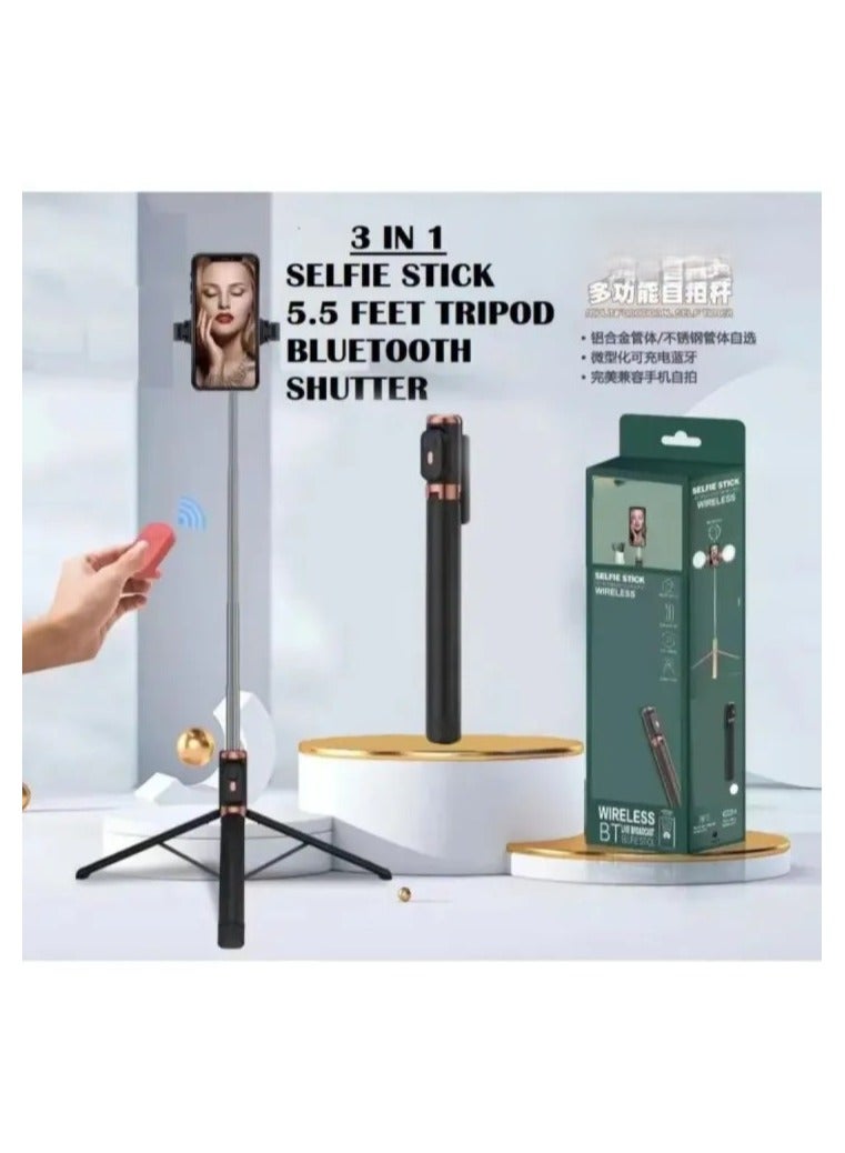 Wireless Bluetooth Selfie Stick With Remote Control Perfect For Live Streaming Vlogging And Hands Free Photos - Image 2