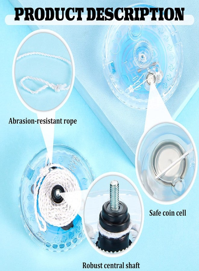 Gejoy 2 Pieces LED Light Up Beginner Toys Responsive Ball Bearing Toys for Birthday Christmas Party Goodie Bag Fillers Classroom Prizes (Tornado Style) - Image 3