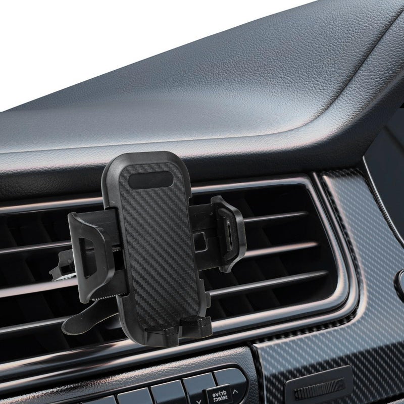 Car Air Vent Phone Holder Mount 360 Degree Rotation Black Compatible With Smartphones - Image 5