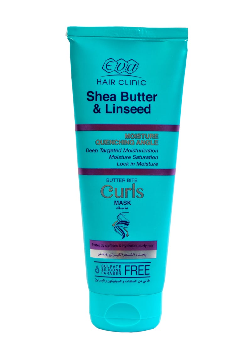 Eva Eva Hair Clinic Curls Curly Hair Mask with Shea Butter And Linseed 200 g