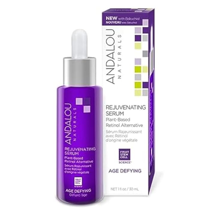 Andalou Naturals Rejuvenating Serum with Plant Based Retinol, 1 Oz - Image 1