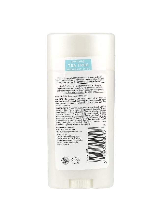 Jason Natural Jason Natural, Deodorant, Purifying Tea Tree, 2.5 oz (71 g)  - Image 2