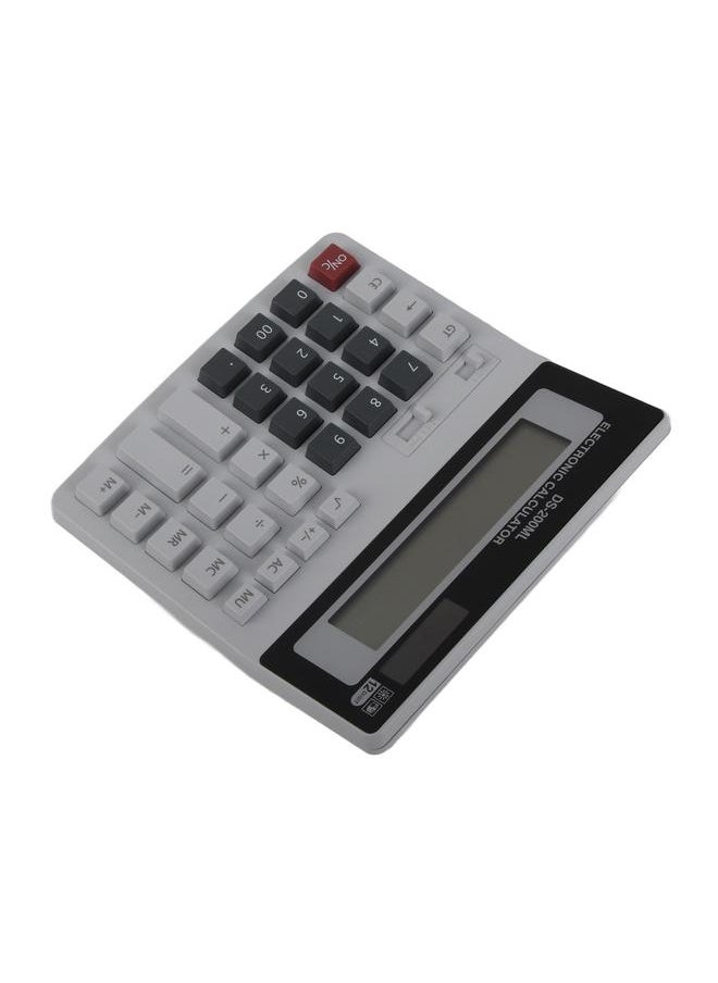 Thoraya - 12 Digit Calculator Small Size Portable Safe Quick Response Desktop Digital Calculator for Office Study DS 200ML - Image 1