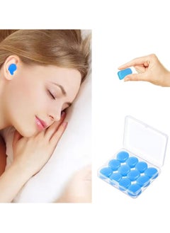 GNAFOTU 12 Pcs Soft Moldable Silicone Ear Plugs for Sleeping Swimming Snoring Music Concerts Construction Noise Cancelling Reduction Hearing Protection Earplugs 27dB  - Image 1