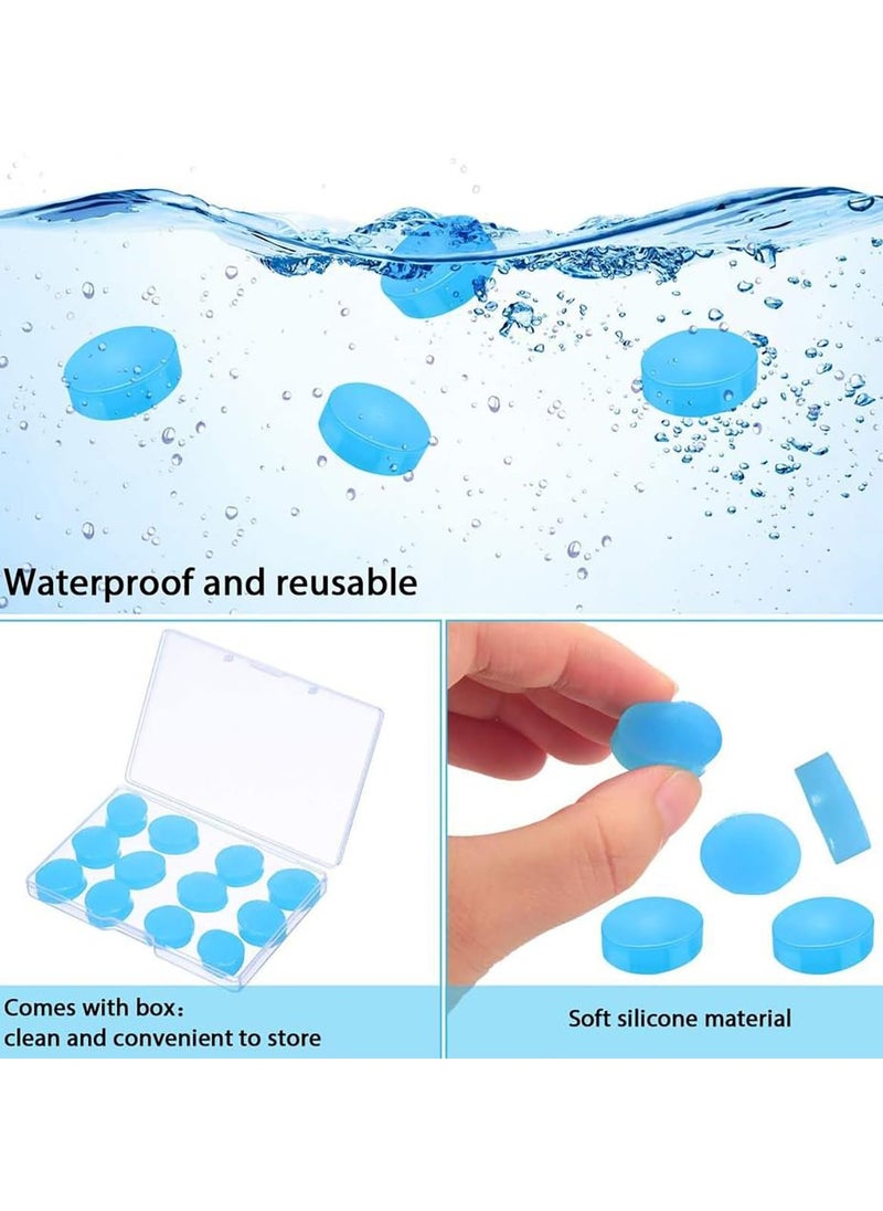 GNAFOTU 12 Pcs Soft Moldable Silicone Ear Plugs for Sleeping Swimming Snoring Music Concerts Construction Noise Cancelling Reduction Hearing Protection Earplugs 27dB  - Image 2