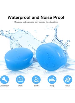 GNAFOTU 12 Pcs Soft Moldable Silicone Ear Plugs for Sleeping Swimming Snoring Music Concerts Construction Noise Cancelling Reduction Hearing Protection Earplugs 27dB  - Image 5