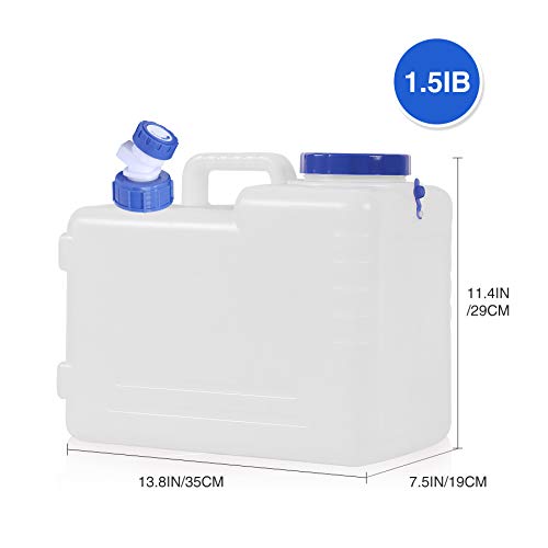 CAMPMAX 4 Gallon/15L Water Container with Spigot, Portable BPA Free Water Jug, Multifunction Water Tank for Camping Outdoor Hiking Picnic Supplies, Emergency Stroage - Image 4
