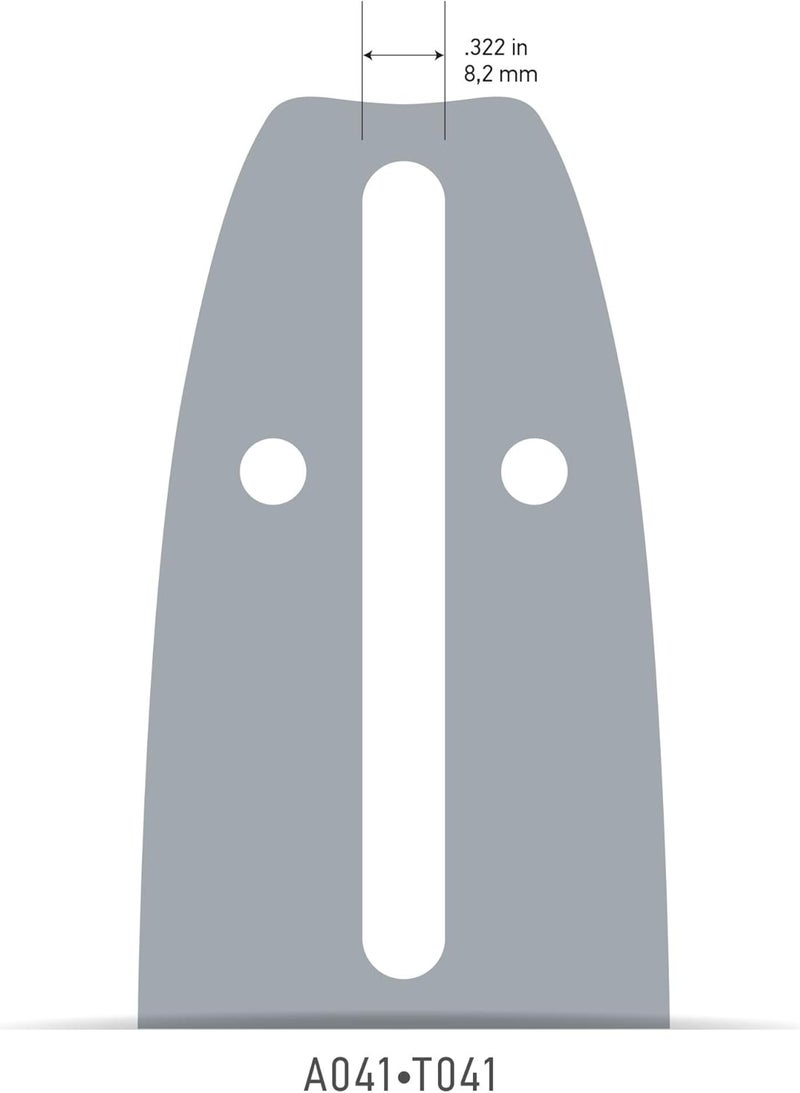 Oregon 16" Reversible Single Rivet Guide Bar, A041 Motor Mount, 3/8" Low Pro Pitch, Gauge .050", for 56 Drive Link Chain - Image 4